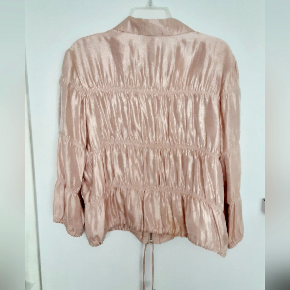 Ruby Rd Glossy Pink Jacket - Picture 3 of 8